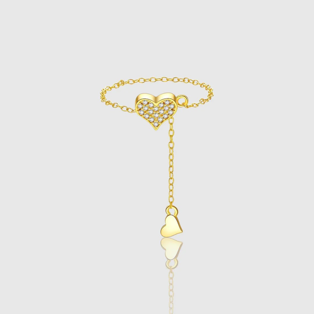 AMÉLIE SLIDING HEART RING - Image 3