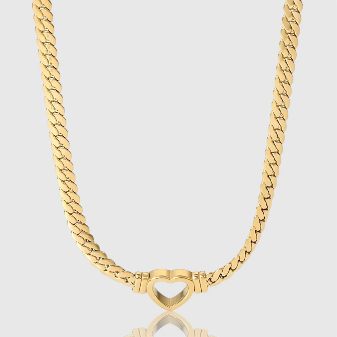 HEART STAINLESS STEEL CHOKER - Image 4
