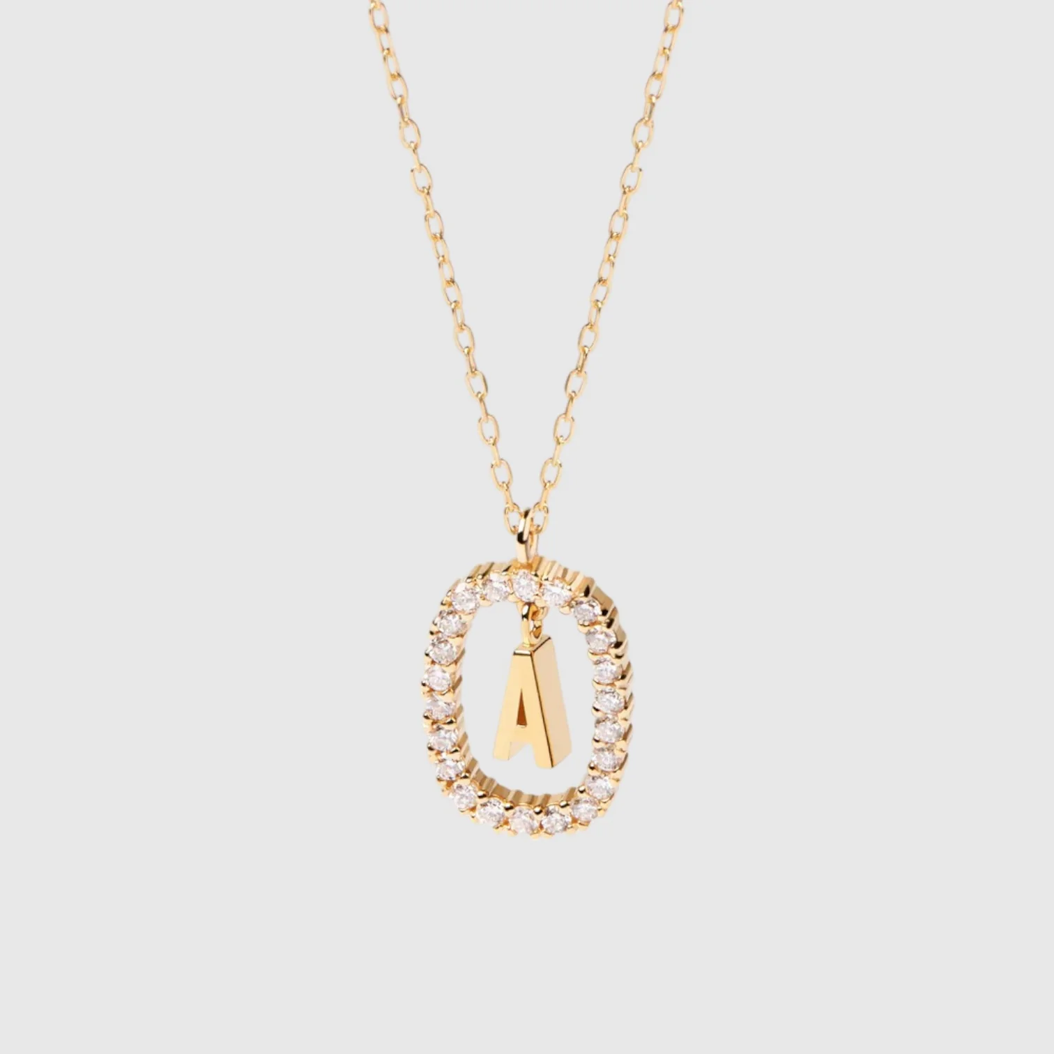 INITIAL ZIRCON NECKLACE - Image 4